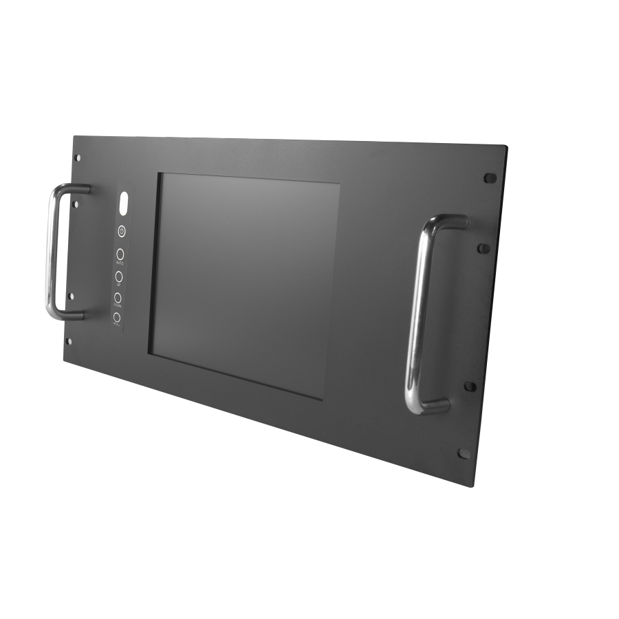 RM1205 6U 12" LCD-Rackmount-Monitor (Vorderseite)