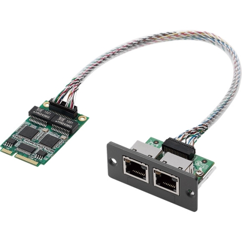 NISK300LAN Carte Mini-PCIe 2x Gigabit LAN avec support E/S universel