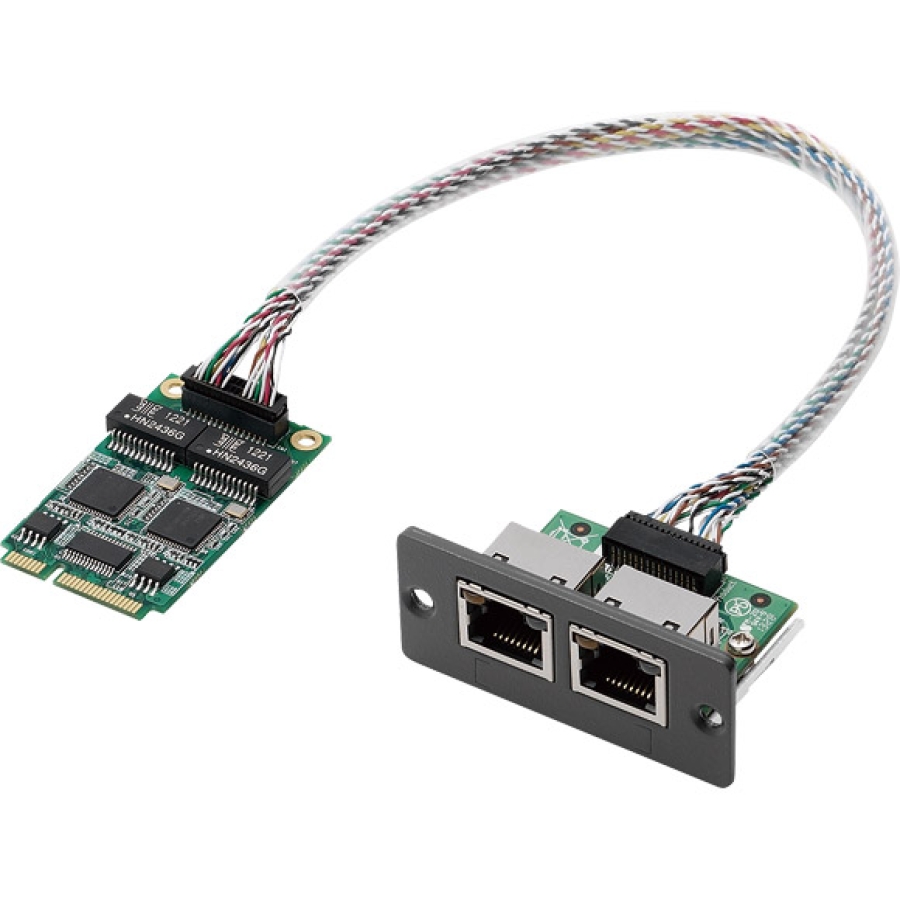 NISK300LAN Mini-PCIe 2x Gigabit LAN-Karte mit universeller E/A-Halterung