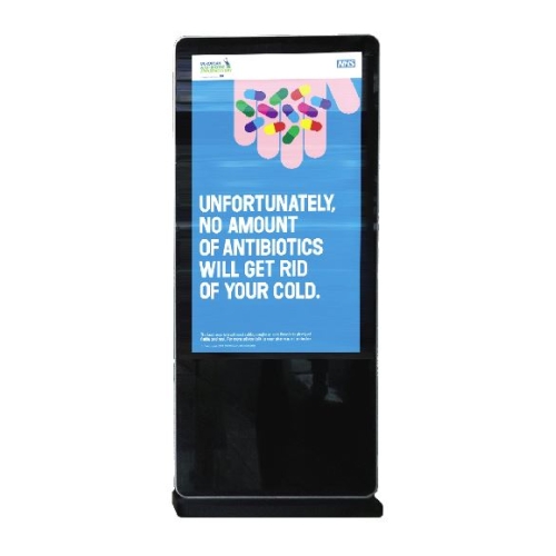 Sureview-FDPS55: 55" Slimline Freestanding Digital LCD Poster 