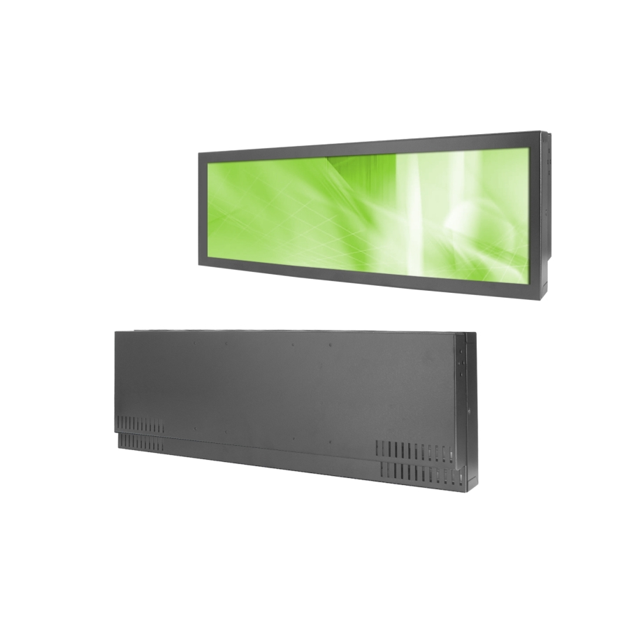 CHX3807-X142C0 37,9" Ultra Wide Stretched Bar LCD-Monitor (vorne und hinten)