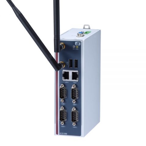 Robust DIN-Mount Fanless Embedded System with Intel Atom and 4 COM