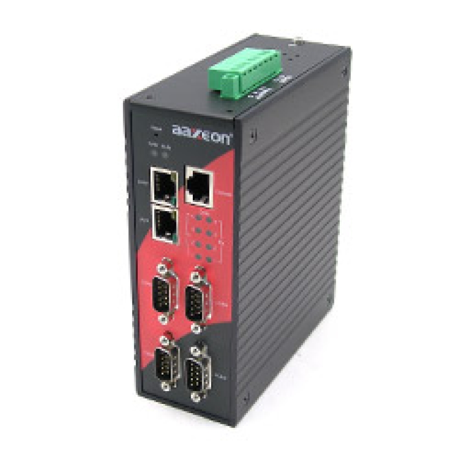 STE-6104C-T Rugged High Speed 4-port RS232/422/485 to 2-port 10/100TX Device Server 