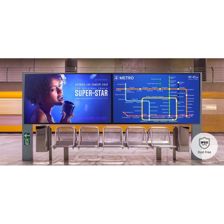 moniteur LCD de signalisation 49" 4K