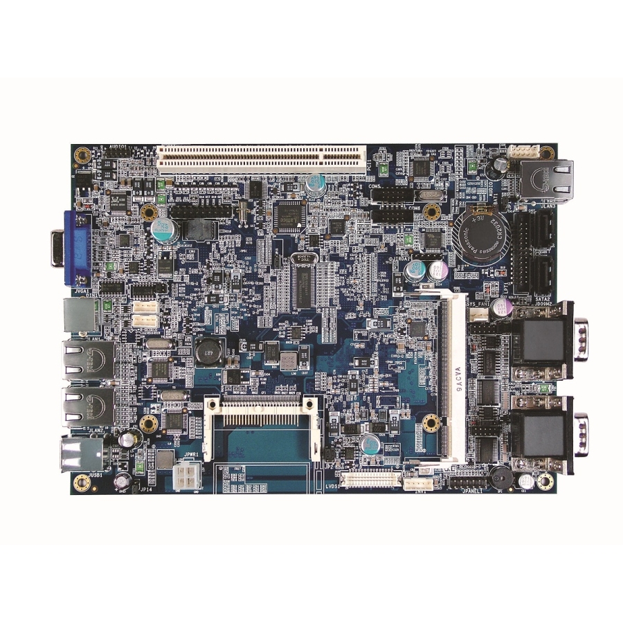 LB-586LF 5.25" EBX Intel Atom N270 1.6GHz SBC with PCI, 3 x LAN & 6 x COM (Main View)