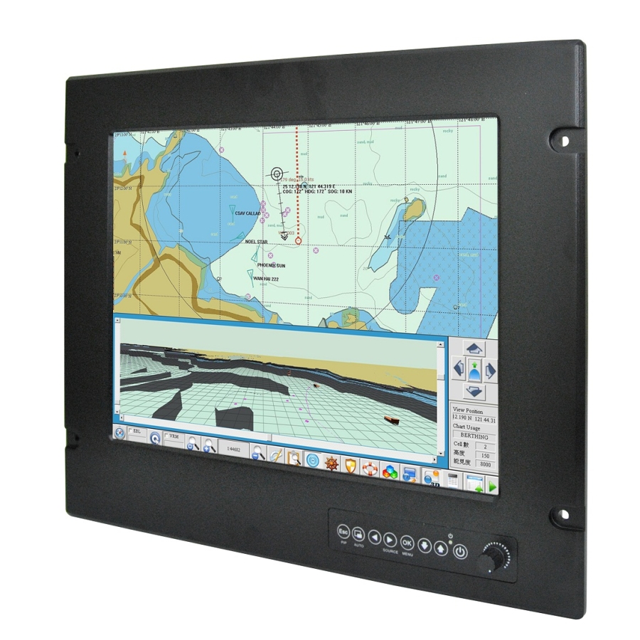 R15L600-MRM2 15" Marine Bridge System Display