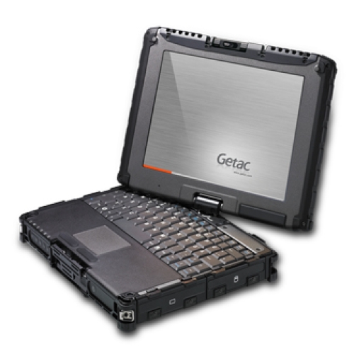 Getac V100 10.4" Ordinateur portable convertible entièrement durci (ouvert à gauche)