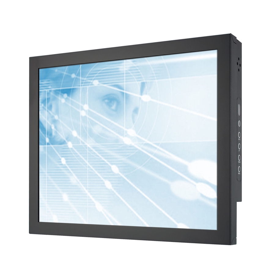 CH1705S 17" Industrial Chassis Mount LCD Monitor with LED Backlight (Front) 