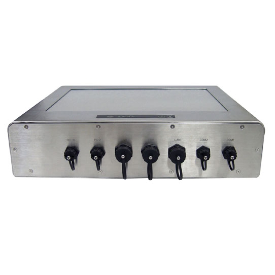 WTP-8865-12 12.1" Intel Atom N270 Fully IP65 Stainless Steel Fanless Panel PC (I/O Panel)