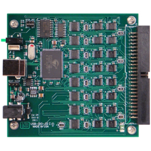 USB-DIO-32I 32-Channel, USB DIO Module Independently Selectable for Inputs or Outputs 
