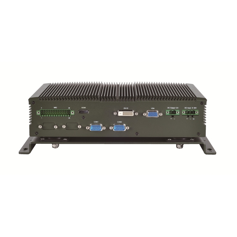 LVC 5000N4 Fanless Mobile Computer with Intel 847E CPU & 4 x PoE Ports
