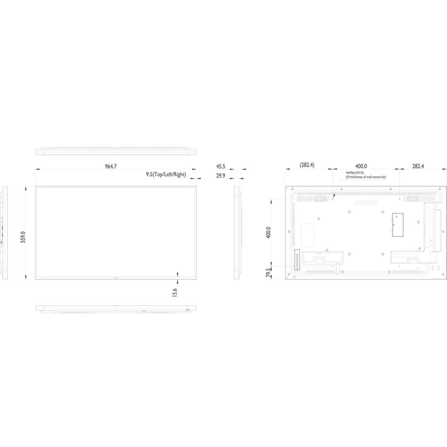 43" Signage-Display für Android-Apps geeignet