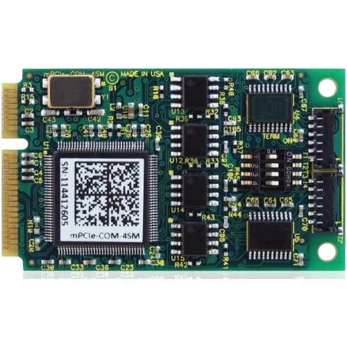 mini-cartes PCI Express RS-232 422 485 à 2 et 4 ports multi-protocoles