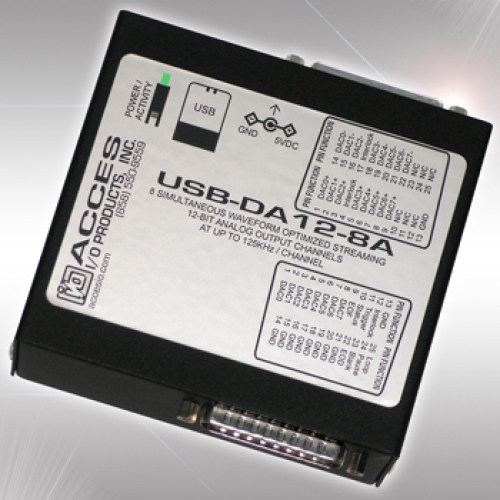 USB-DA12-8A USB 8 Channel Analog Output Module  
