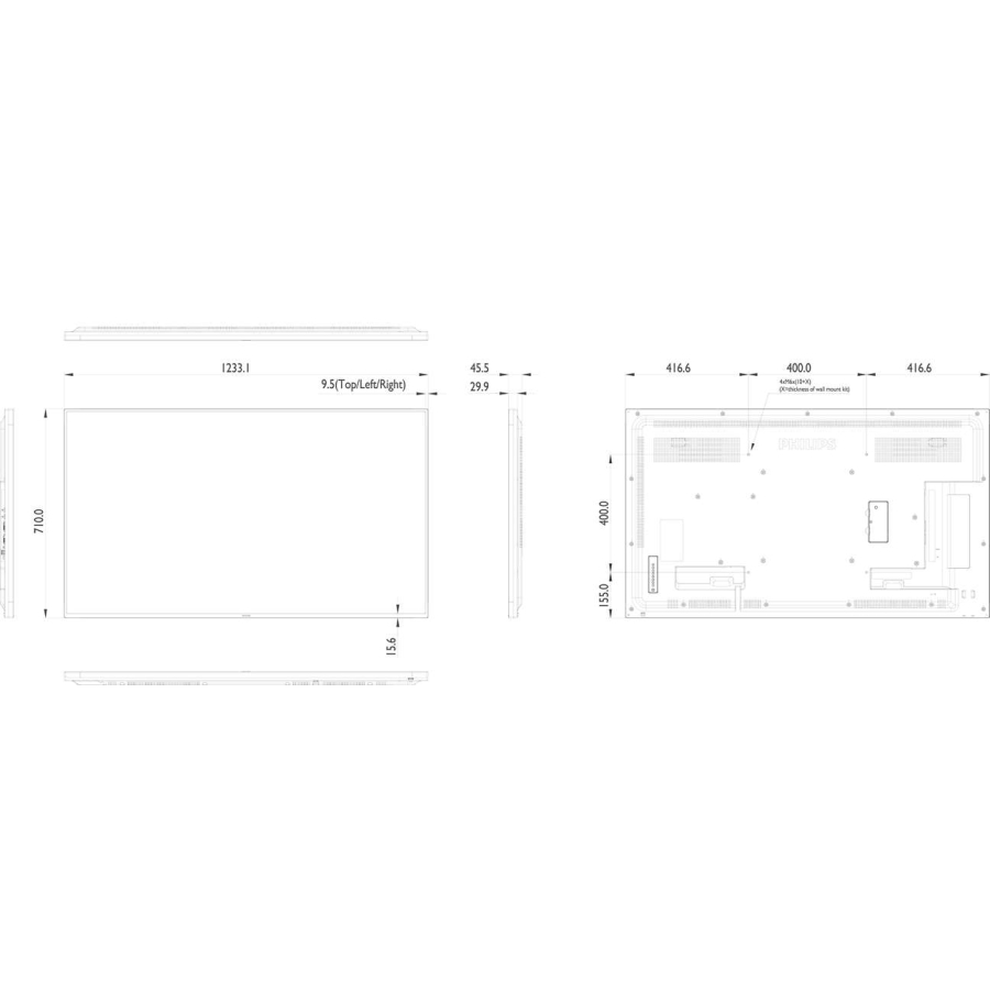 55" Signage Display Enabled for Android Apps