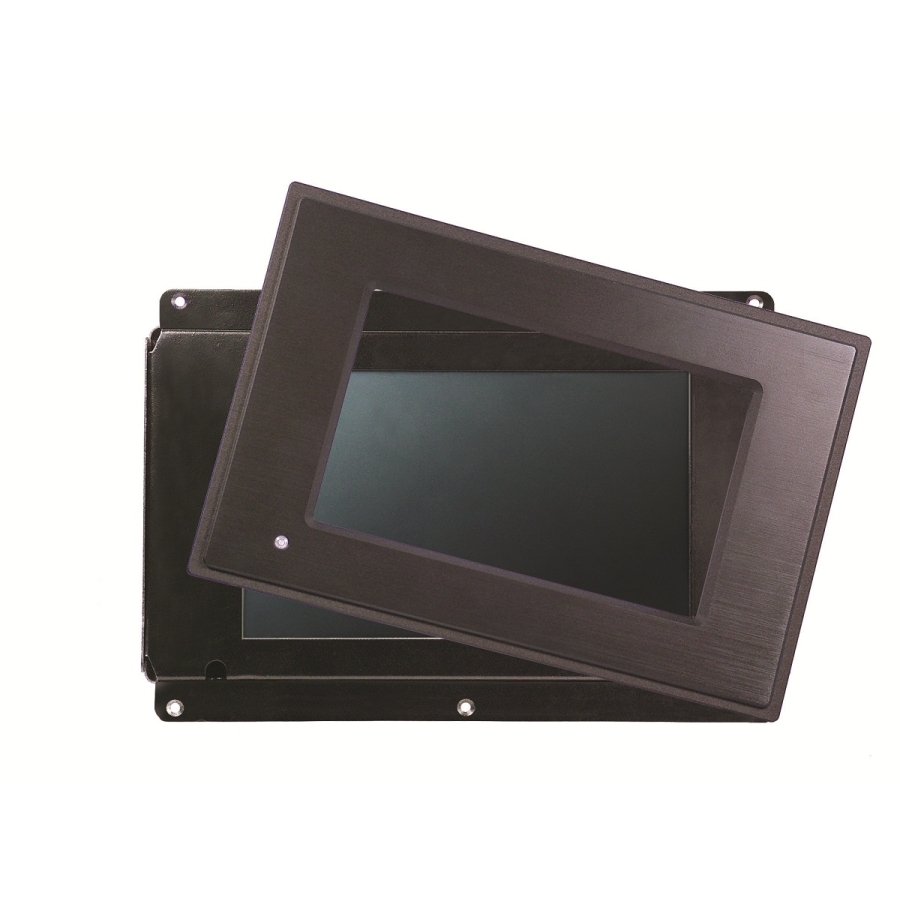 PPC-1207F 7" Widescreen RISC-Based HMI with AU1250 500MHz CPU (Front showing bezel design)