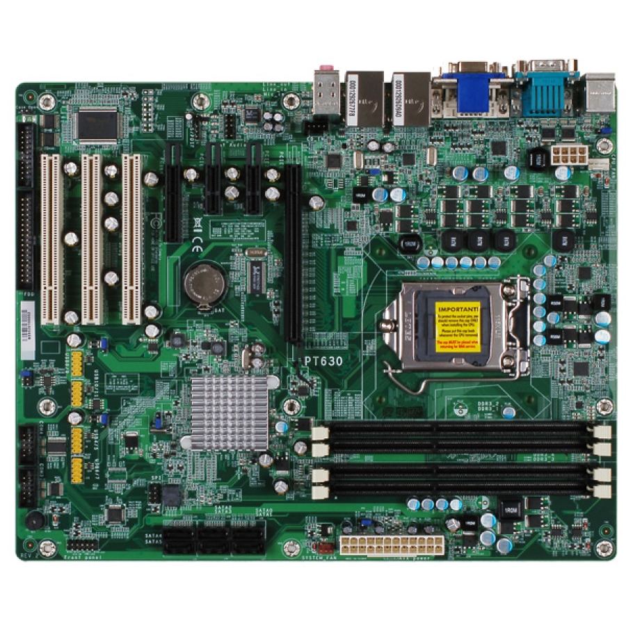 PT630-NRM Industrial ATX Intel Q57 Core i3 i5 i7 with 1 x PCIe[x16],[x4] 2 x PCIe[x1] & 3 x PCI Slots 