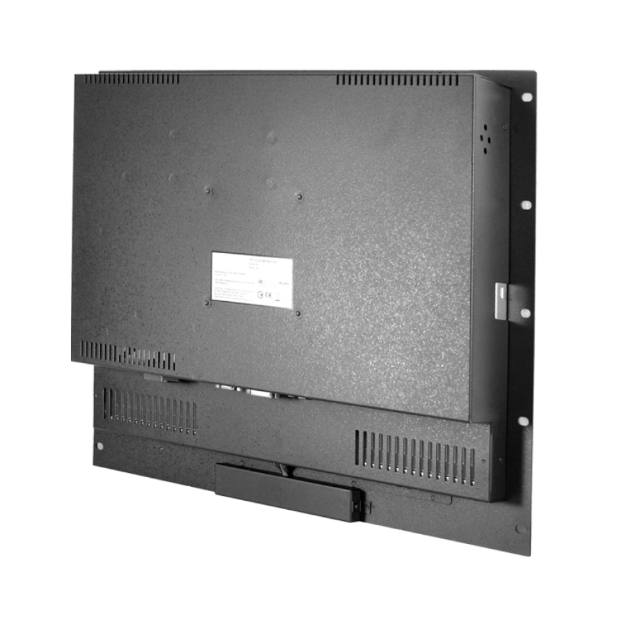 RM2007 9U 20,1" LCD-Rackmount-Monitor (Rückseite)