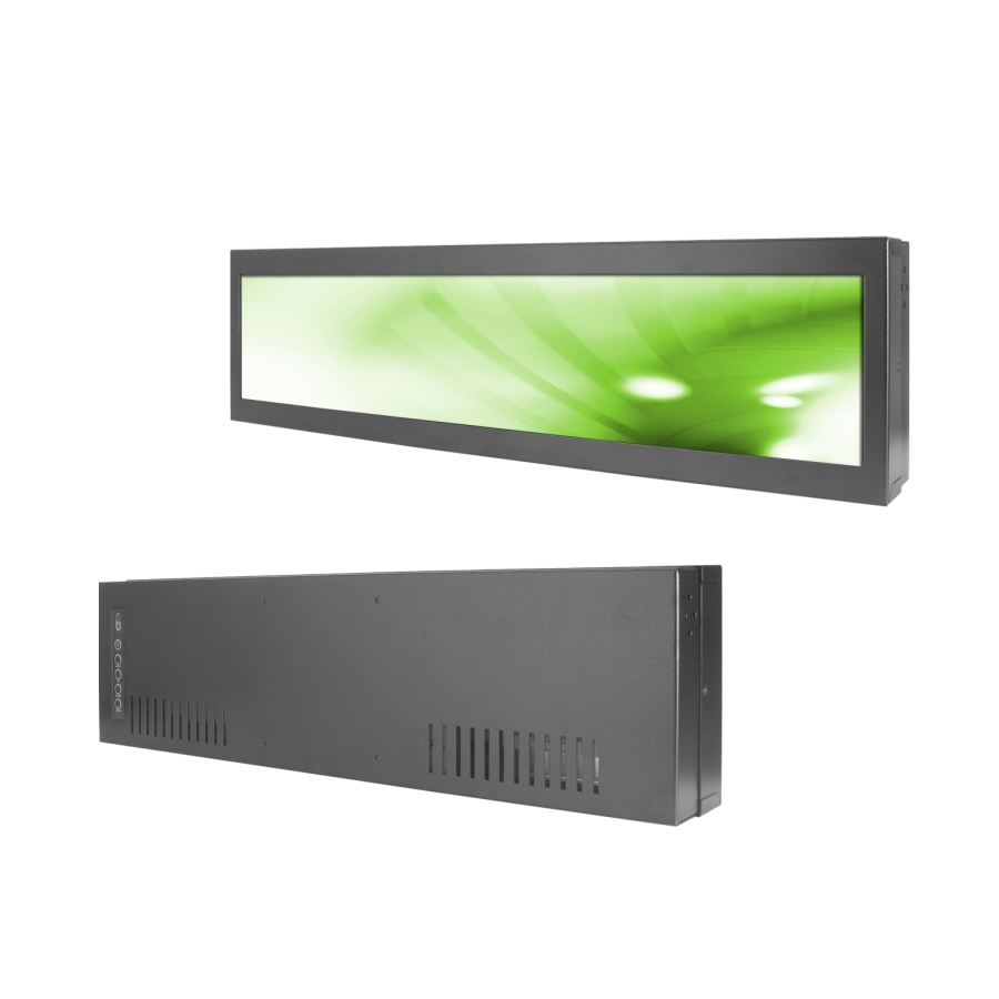 CHX1517-X430L0 15,1" Ultra Wide Stretched Bar LCD Monitor (Vorder- und Rückseite)