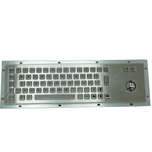 KCTR66 Edelstahl Tastatur & Trackball