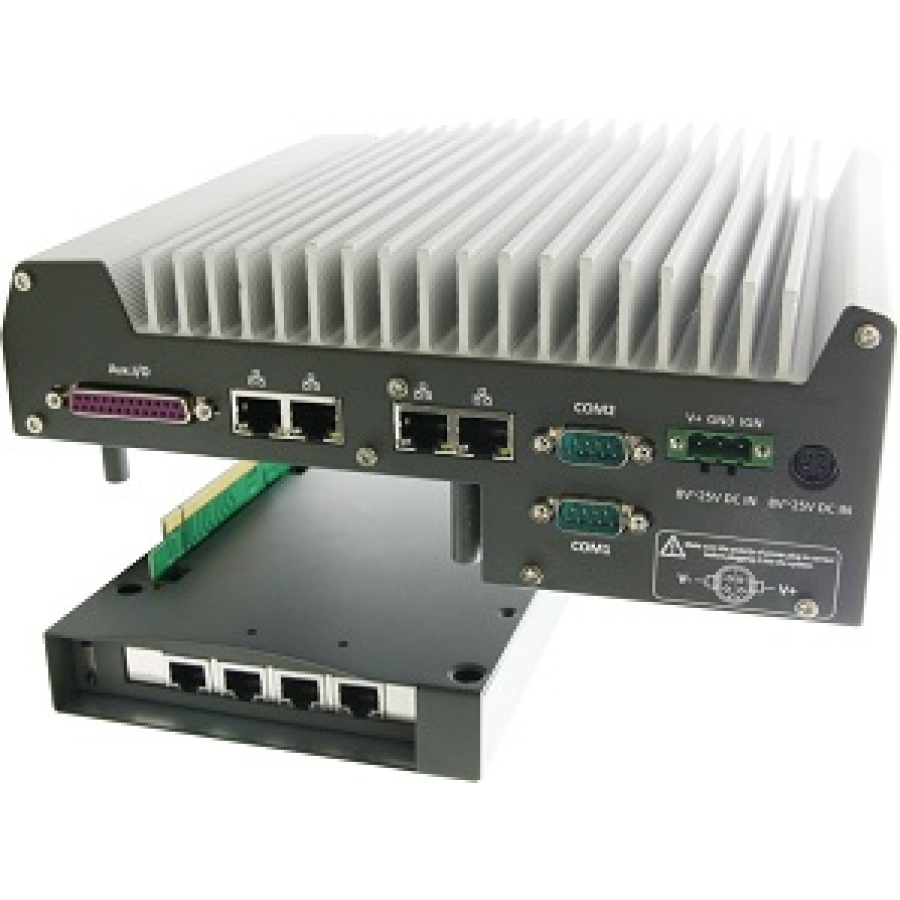 Nuvo-3000 3rd-Gen Core i7/i5/i3 Fanless Controller with 5x GbE, 4x USB 3.0 and Expansion Cassette 