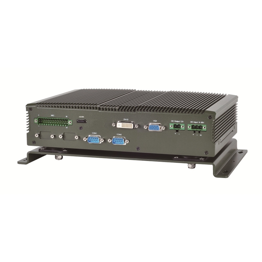 LVC 5000N4 Fanless Mobile Computer with Intel 847E CPU & 4 x PoE Ports