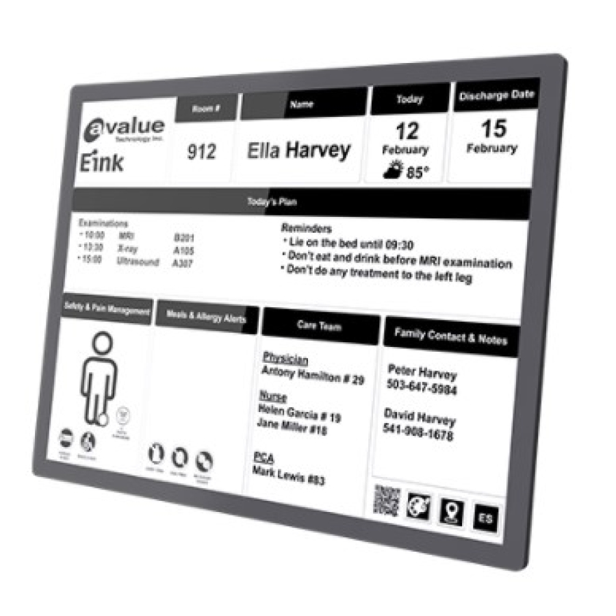 Avalue EPD-42T 42" Touchscreen, Ultra-Low-Power E Ink Monochrome ePaper Display