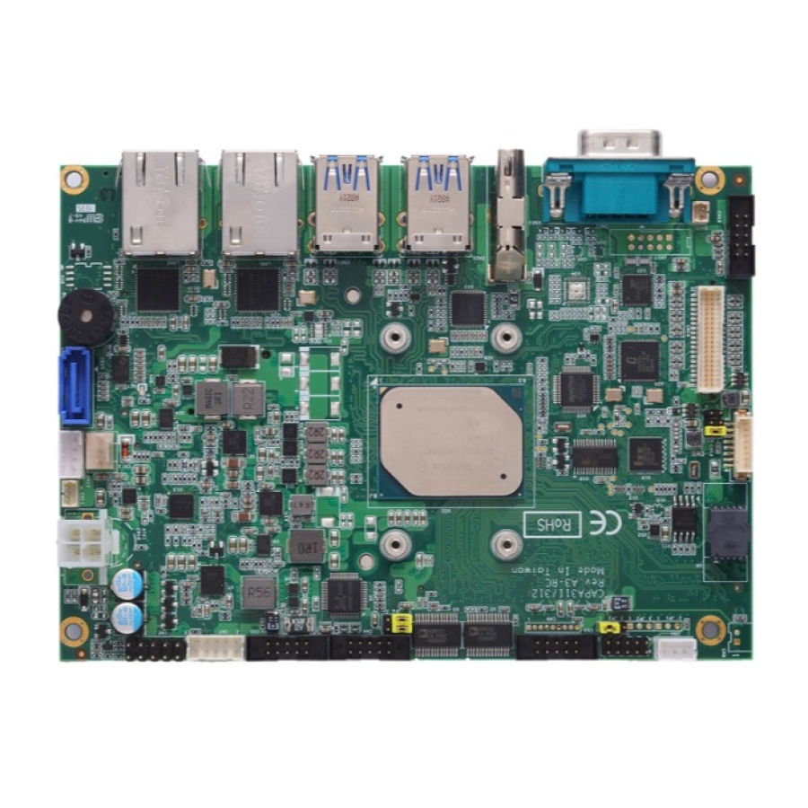 Axiomtek CAPA311 SBC 3.5" Intel Atom x5-E3940 avec jusqu'à 8GB de mémoire