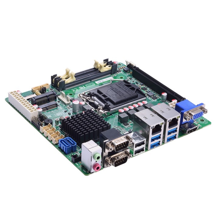 Axiomtek MANO522 Intel Core i7/i5/i3 Mini-ITX SBC mit 6x USB, 6x COM und Dual LAN