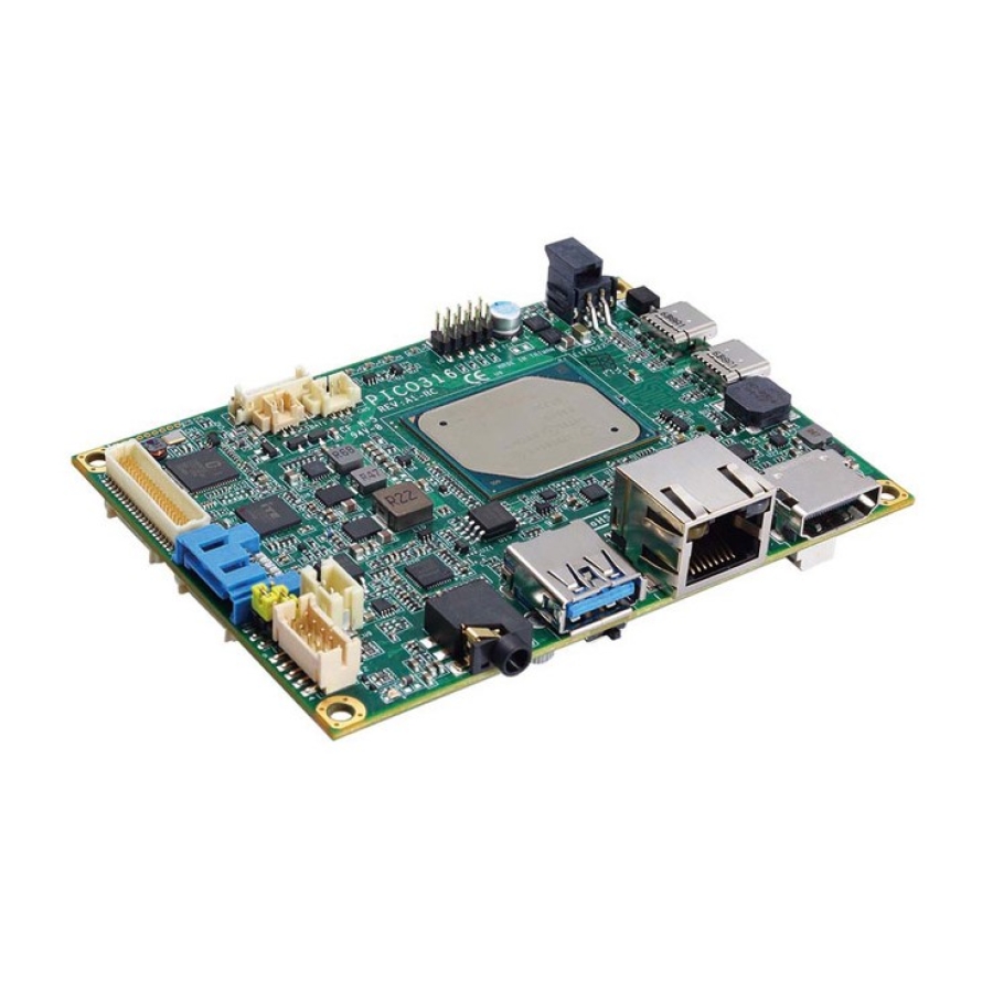 Axiomtek PICO317 Carte mère Pico-ITX Intel Atom x5-E3940 avec 5 x USB, 1 x LAN & 2 x COM