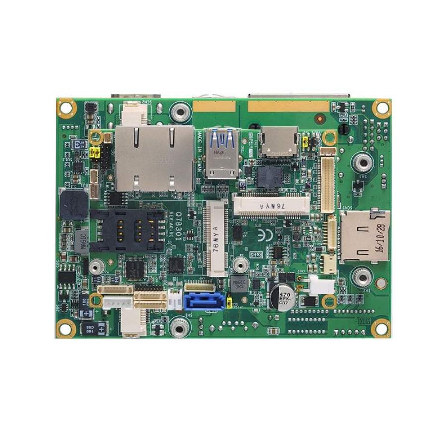 Axiomtek Q7B301 Rev. 2.1 Anwendungsboard mit LVDS, HDMI, Dual LANS und Audio