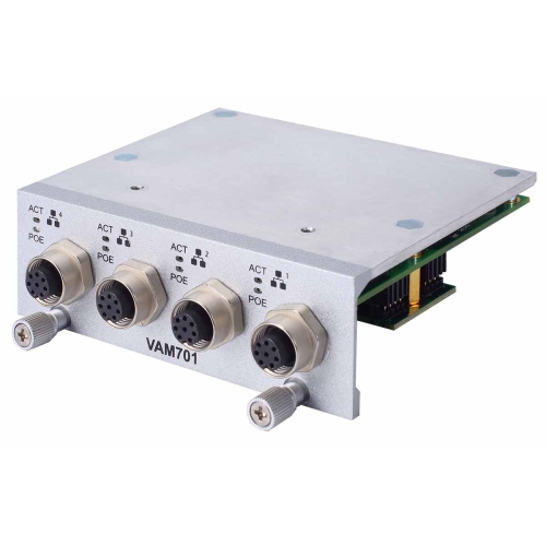 Axiomtek VAM701 M12 PoE GbE Module