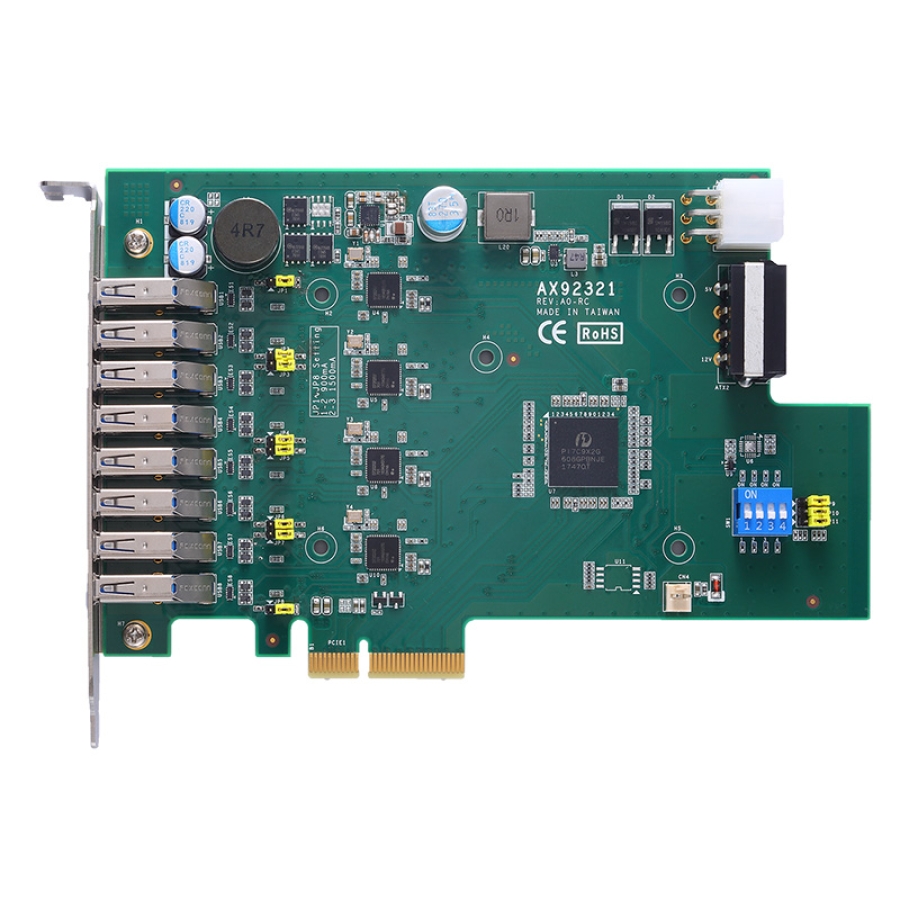 Axiomtek AX92321 4-port/8-port USB 3.0 PCI Express Card