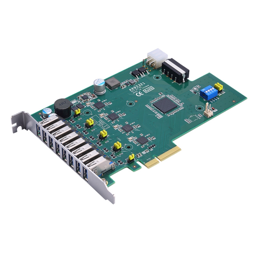 Axiomtek AX92321 4-Port/8-Port USB 3.0 PCI Express Card