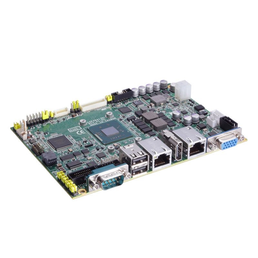 3.5" Intel Atom E3845/E3827 SBC with 2 LAN, 4 COM, -40°C to 80°C