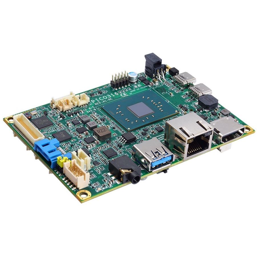 PICO ITX Board with Pentium or Celeron CPU mPCIe and 5 USB