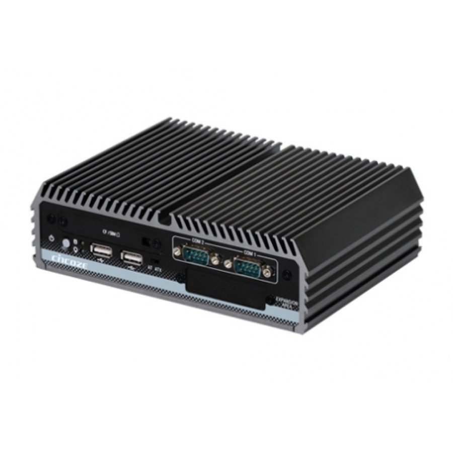 Cincoze DC-1000 Intel Atom Lüfterloser Embedded PC mit 4 x DIO, 4 x COM über RS-232