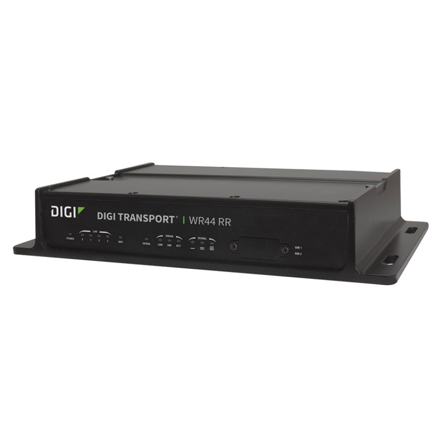 Digi WR44 RR Rugged All-In-One Cellular Router for Rail Vehicles with 3G/4G GPS