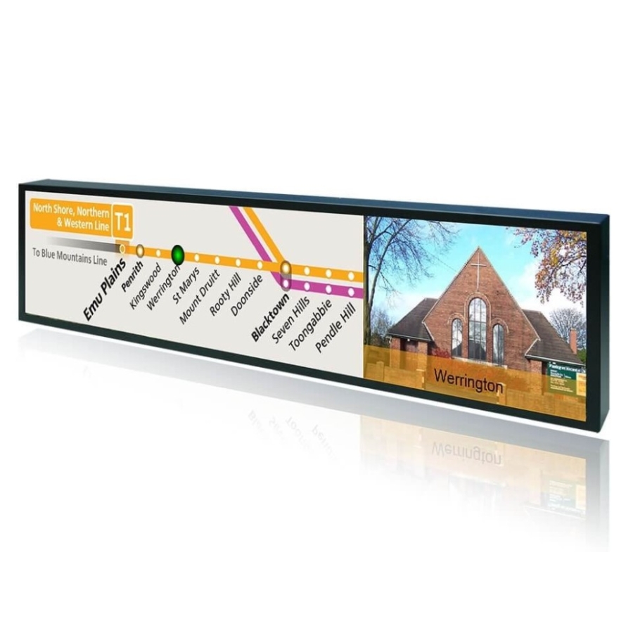 Litemax 4805-Y Écran LCD à barre étirée de 48 pouces, lisible en plein soleil et d'une intensité de 1000nits