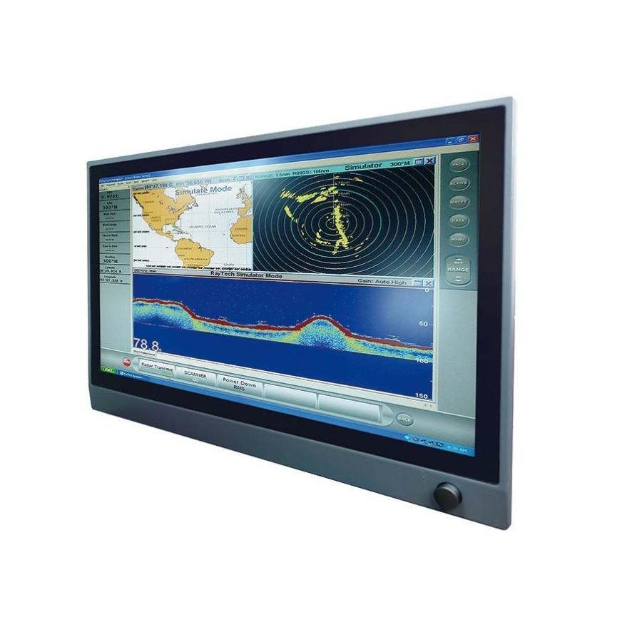 Litemax NPD2706 27" IP65 Sonnenlichtlesbares 1200nits Multi-Touch Marine Display