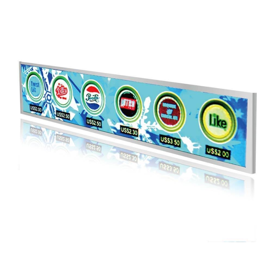 Litemax SSF1505-E Écran LCD à barre de 15 pouces (1280x242) 1000 NITS