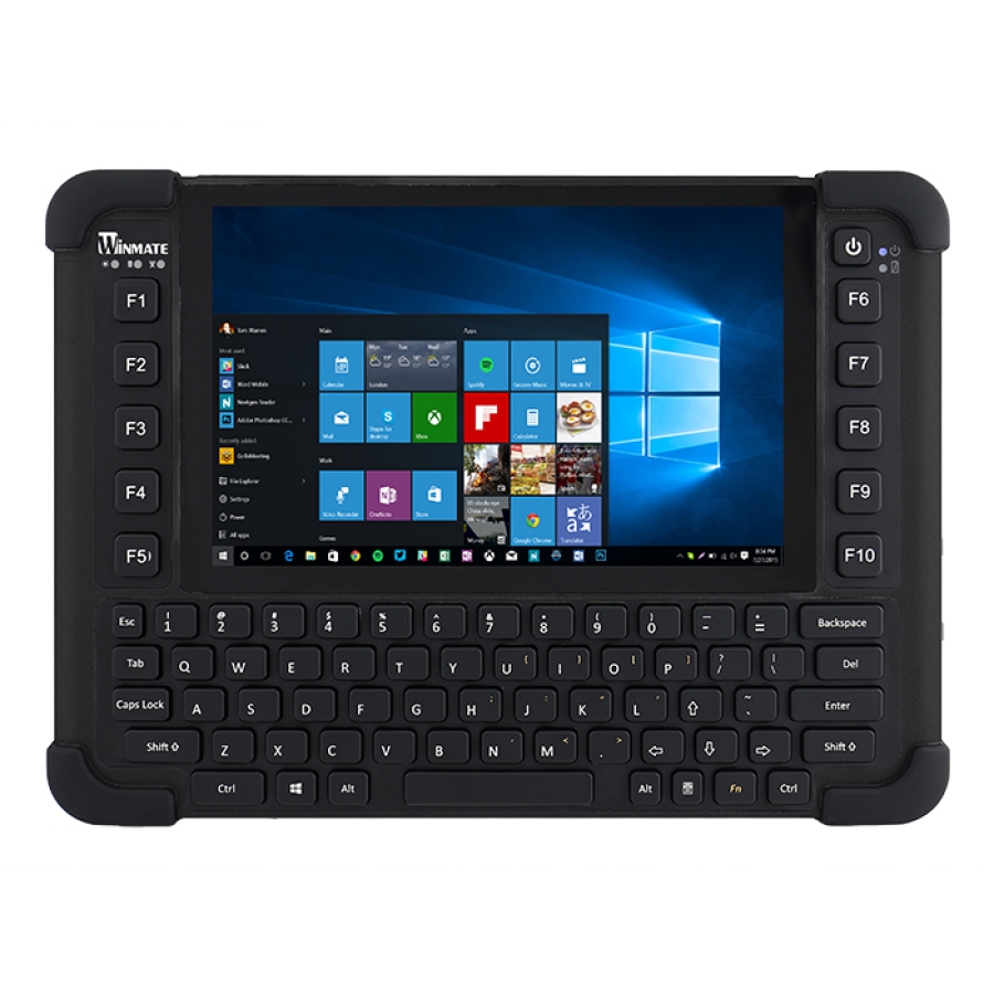 Winmate M101BK 8" Intel Celeron N2930 Baytrail-M Rugged Tablet mit QWERTY-Tastatur