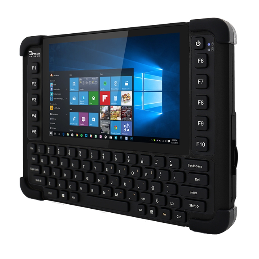 Winmate M101BK 8" Intel Celeron N2930 Baytrail-M Rugged Tablet mit QWERTY-Tastatur