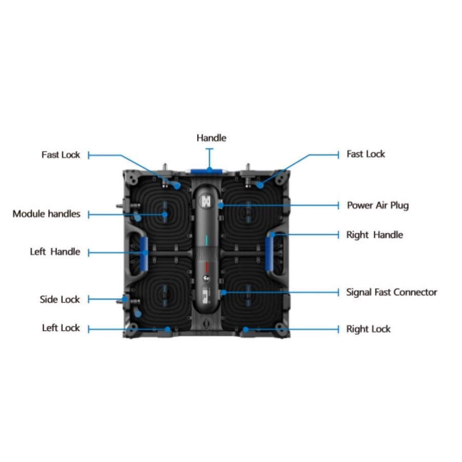 Assured Systems ASL-291 500x500mm, 2,97mm Pixelabstand Innen-LED-Gehäuse