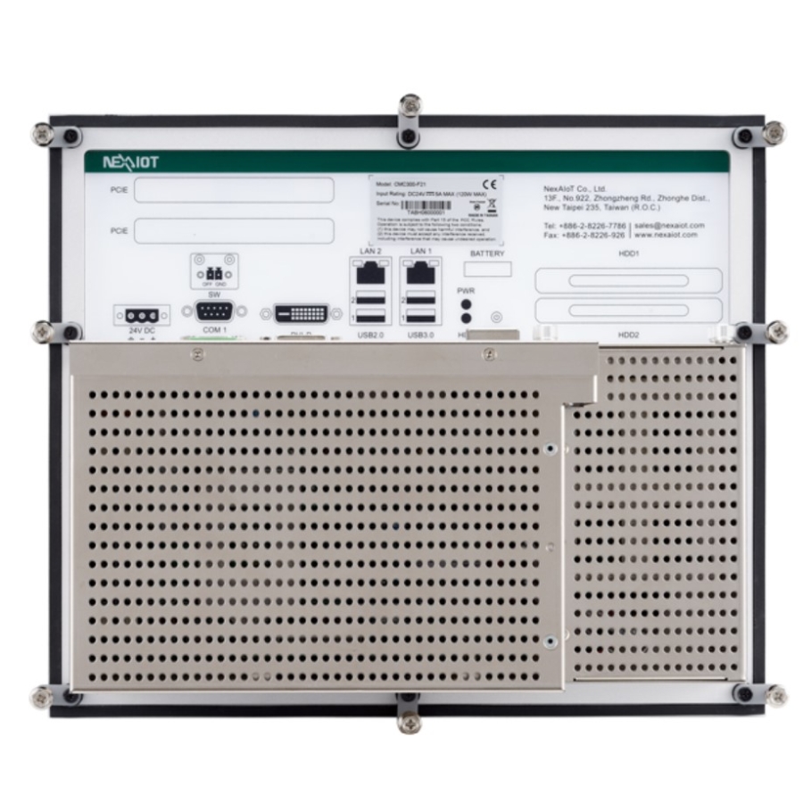 Nexcom CMC 300-F2x Intel Xeon & Intel Core lüfterloser Industrie-PC für den Schrankeinbau