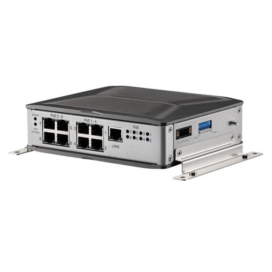 Nexcom VES30-8S 9 Gigabit-Ethernet-Switch mit 8 PoE-Anschlüssen