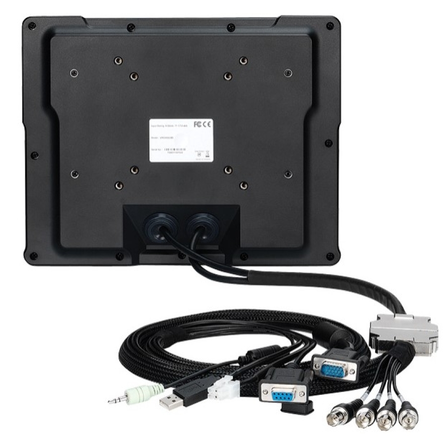 Nexcom VMD 3002 10.4" XGA PCAP Touch Vehicle Mounted Display avec VGA & CVBS