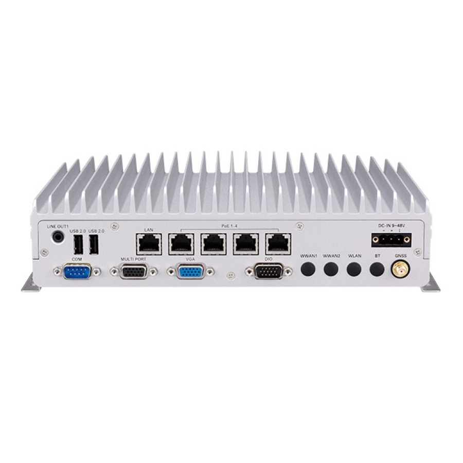 Nexcom VTC 6222 Intel Atom E3950, Fanless 4-CH PoE In-Vehicle Computer