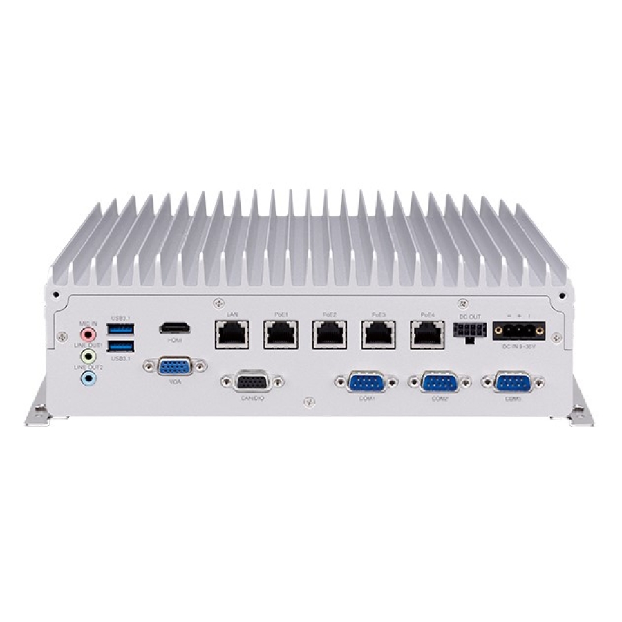 Nexcom VTC 7251-7C4 8th Gen Intel Core Fanless 4-CH PoE Vehicle Computer