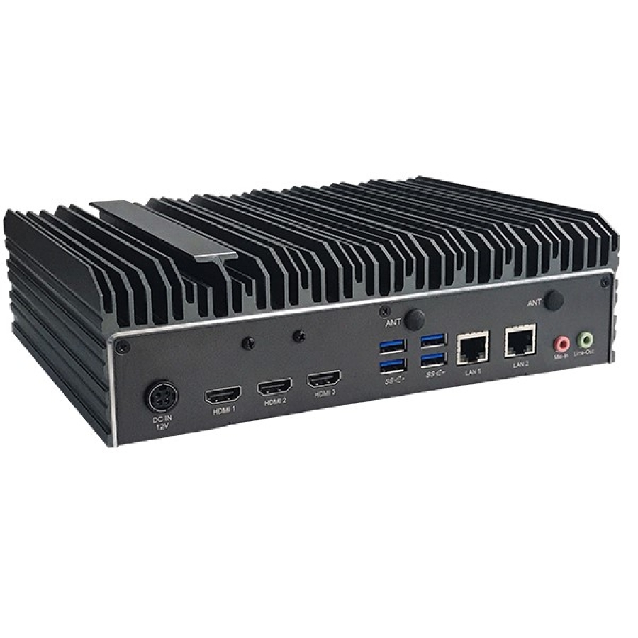 Nexcom NDiS B560 8/9th Gen Intel Core lüfterloser Embedded Computer mit 6x USB